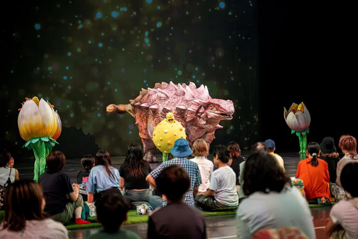 The non-verbal show combines music, dance and theatrical effects to celebrate nature and life.