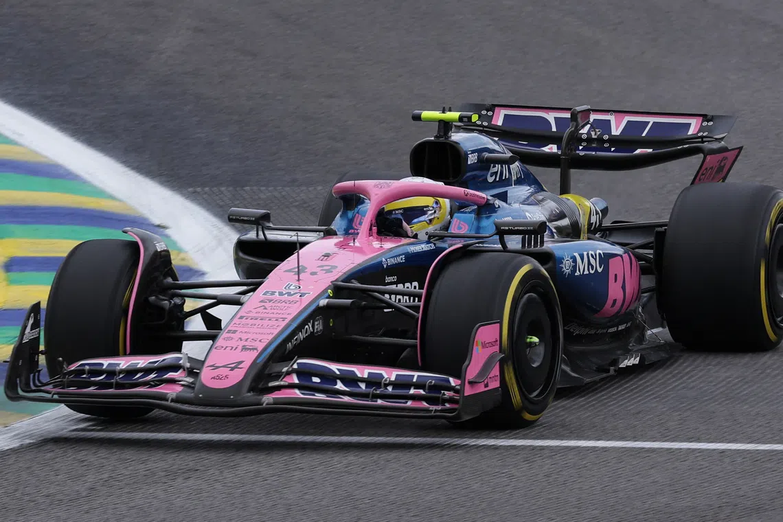 Formula One F1 - Sao Paulo Grand Prix - Autodromo Jose Carlos Pace, Sao Paulo, Brazil - November 8, 2025 Alpine's Franco Colapinto in action during the sprint race REUTERS/Amanda Perobelli