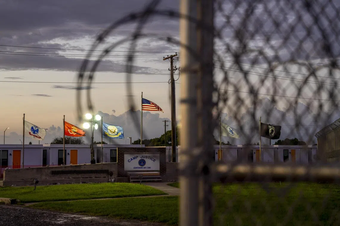 The migrant facility at the US' naval base in Guantanamo Bay, Cuba, is separate from the high-security US prison for foreign terrorism suspects.