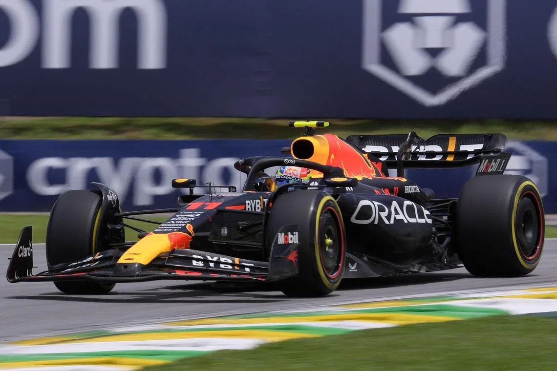 Red Bull's Mexican driver Sergio Perez will start in ninth at the Brazilian Grand Prix on Sunday despite finishing third in the standalone sprint, due to a yellow flag disrupting his flying lap in qualifying.