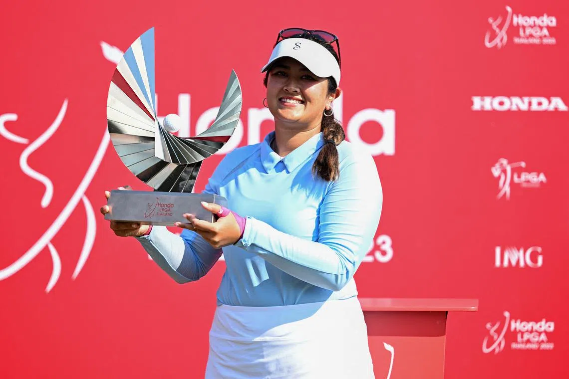 American Lilia Vu won the 2023 Honda LPGA Thailand golf tournament at the Siam Country Club in Pattaya on Sunday.
