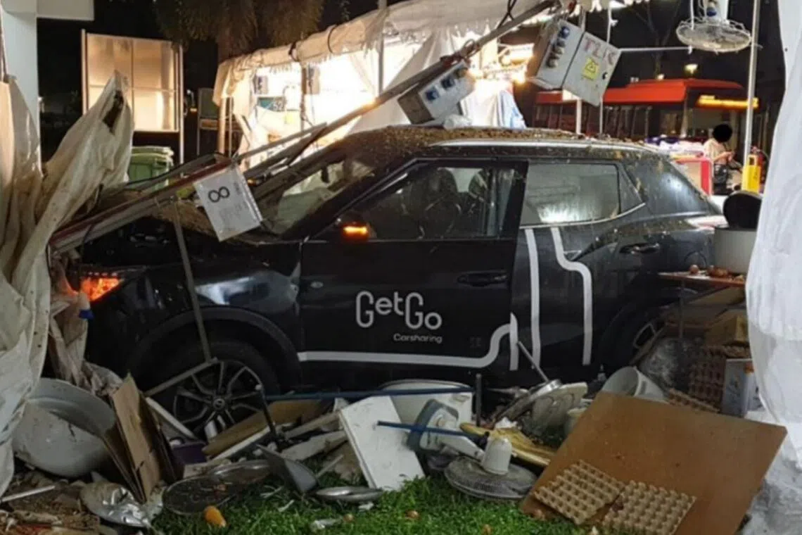 A 66-year-old female stall attendant was pronounced dead at the scene of the accident.