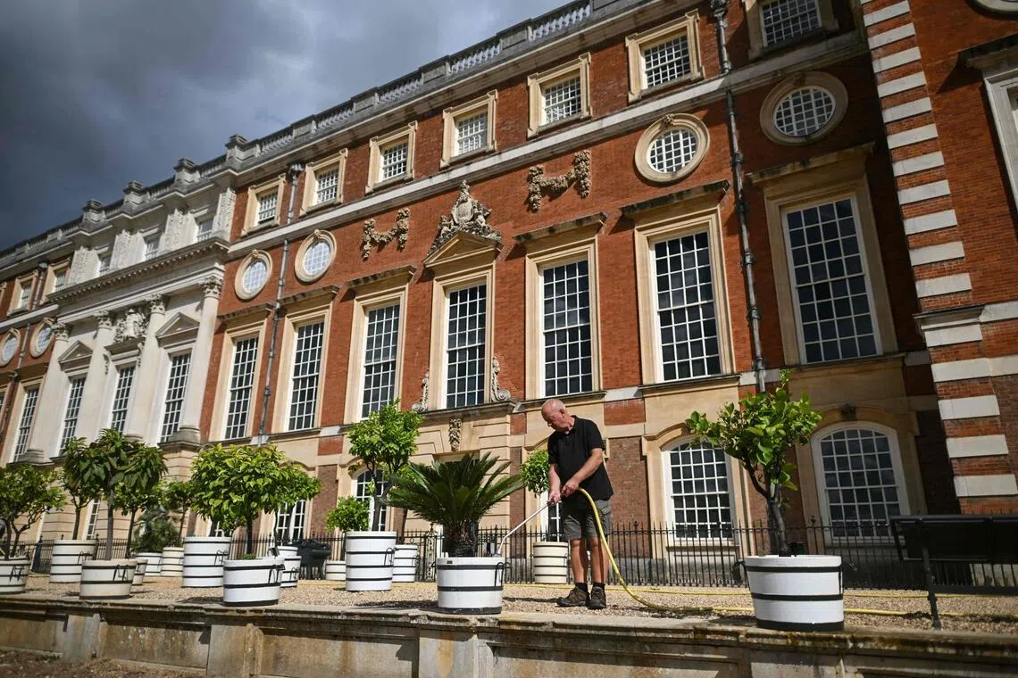 Record heatwaves and drought in the summer of 2026 are affecting the gardens of stately homes.