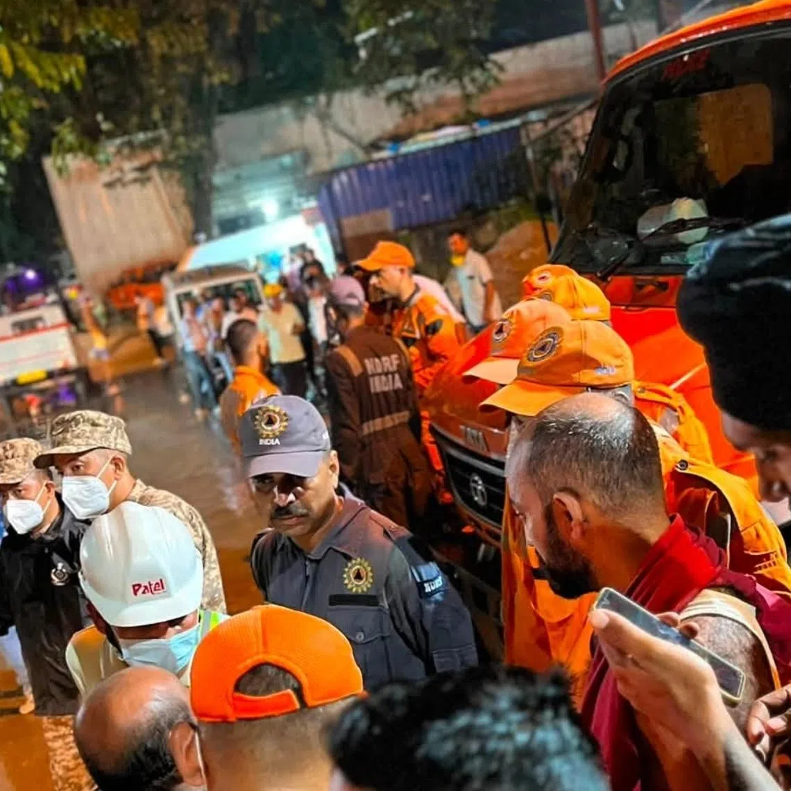 Rescue efforts were being hampered by mud and water built up inside the tunnel, as well as breathing issues due to the suspected gas leak.
