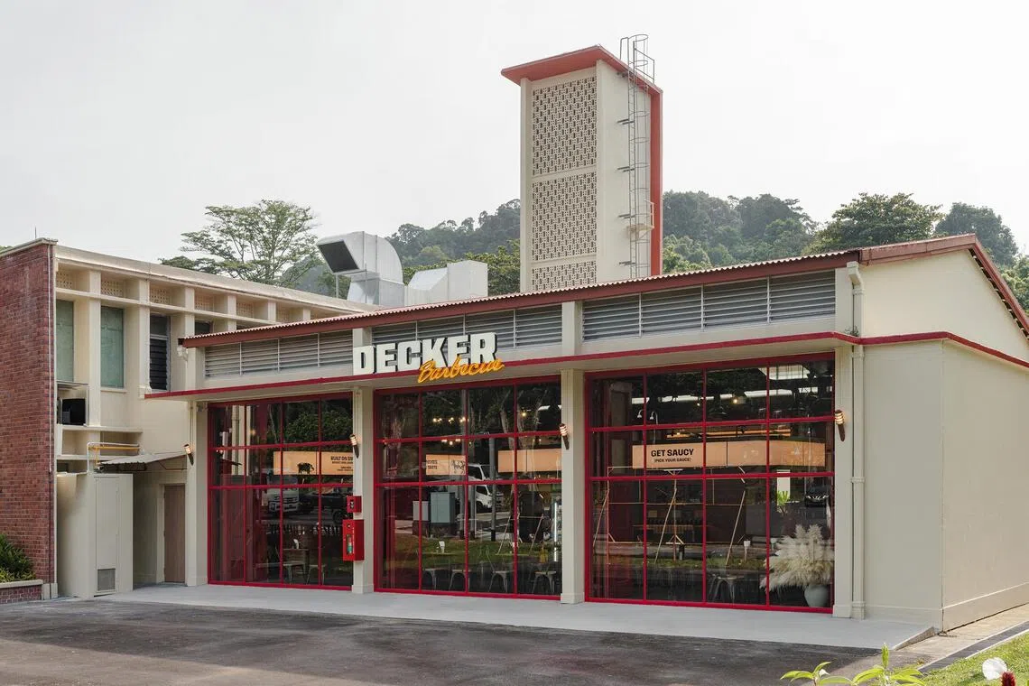Decker Barbecue’s second outlet is located at the iconic Old Bukit Timah Fire Station.