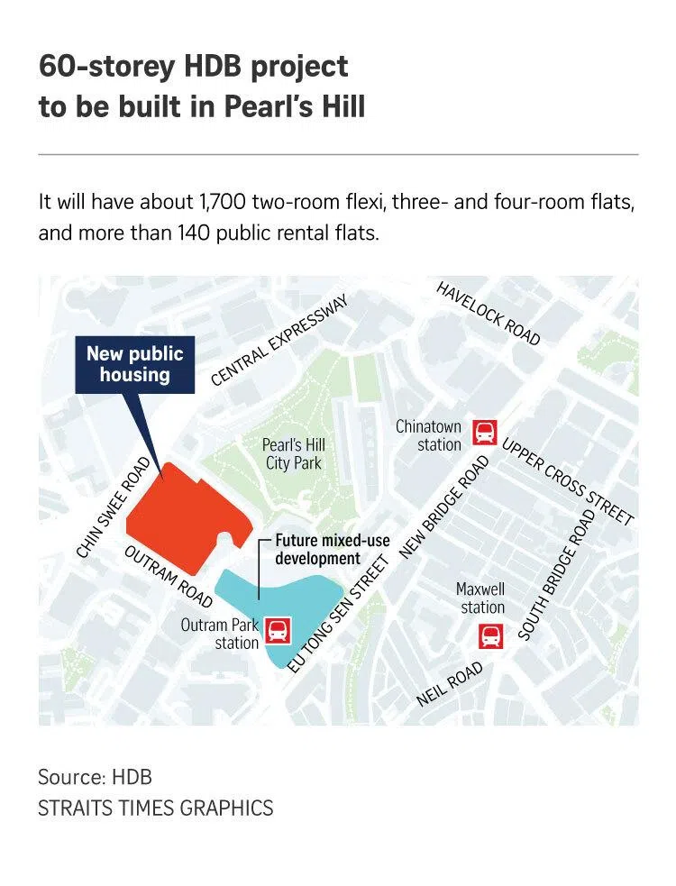 Map of BTO project in Pearl’s Hill.