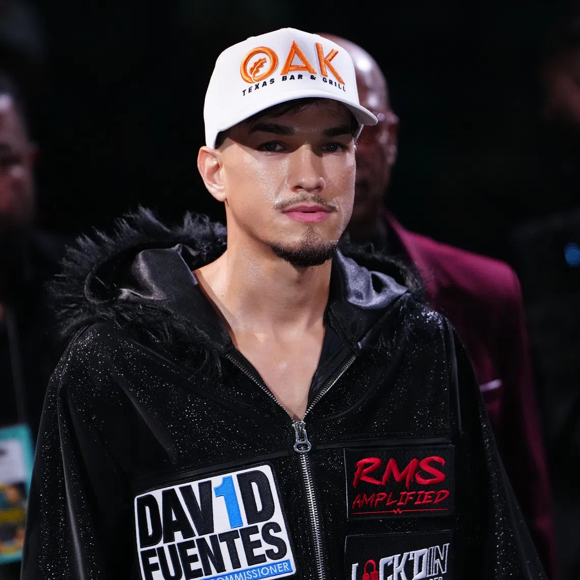 FILE PHOTO: Jul 19, 2025; Las Vegas, Nevada, USA; Brandon Figueroa walks to the ring to fight Joet Gonzalez at MGM Grand Garden Arena. Stephen R. Sylvanie-Imagn Images/ File Photo