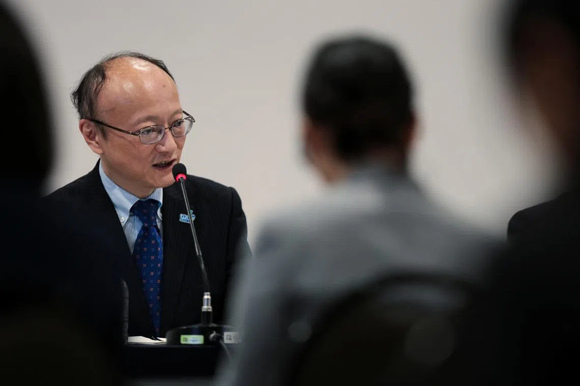 FILE PHOTO: Japan's Vice Finance Minister for International Affairs Masato Kanda speaks during a press conference after attending the G20 Finance Ministers and Central Bank Governors meeting in Sao Paulo, Brazil, February 29, 2024. REUTERS/Carla Carniel/File Photo