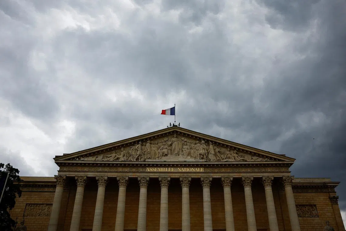 View of the National Assembly, after the first round of the early French parliamentary elections in Paris, France, July 1, 2024. REUTERS/Sarah Meyssonnier