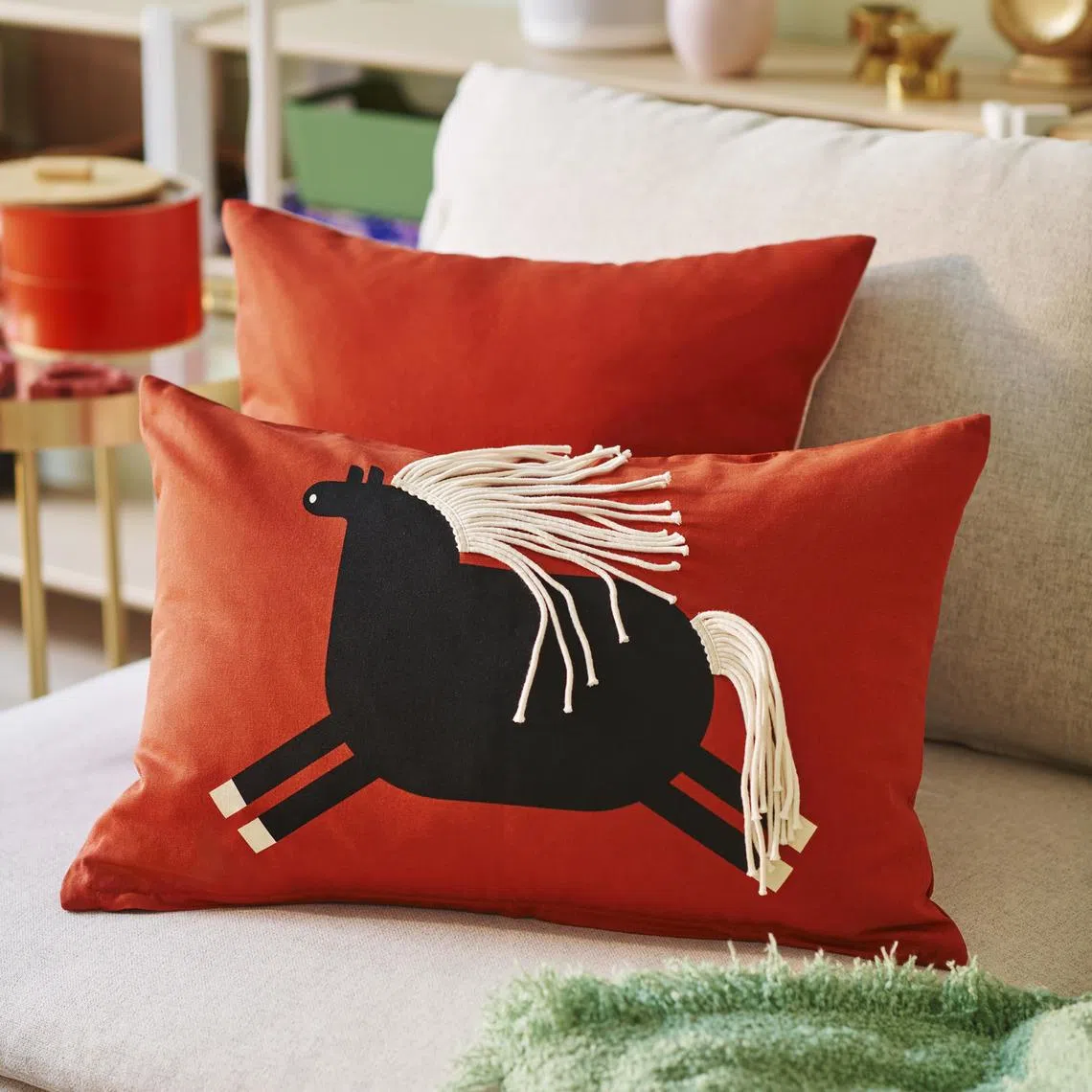 Highlights include the Fossta horse cushion cover ($7.90), with tassels that represent the horse’s mane. 