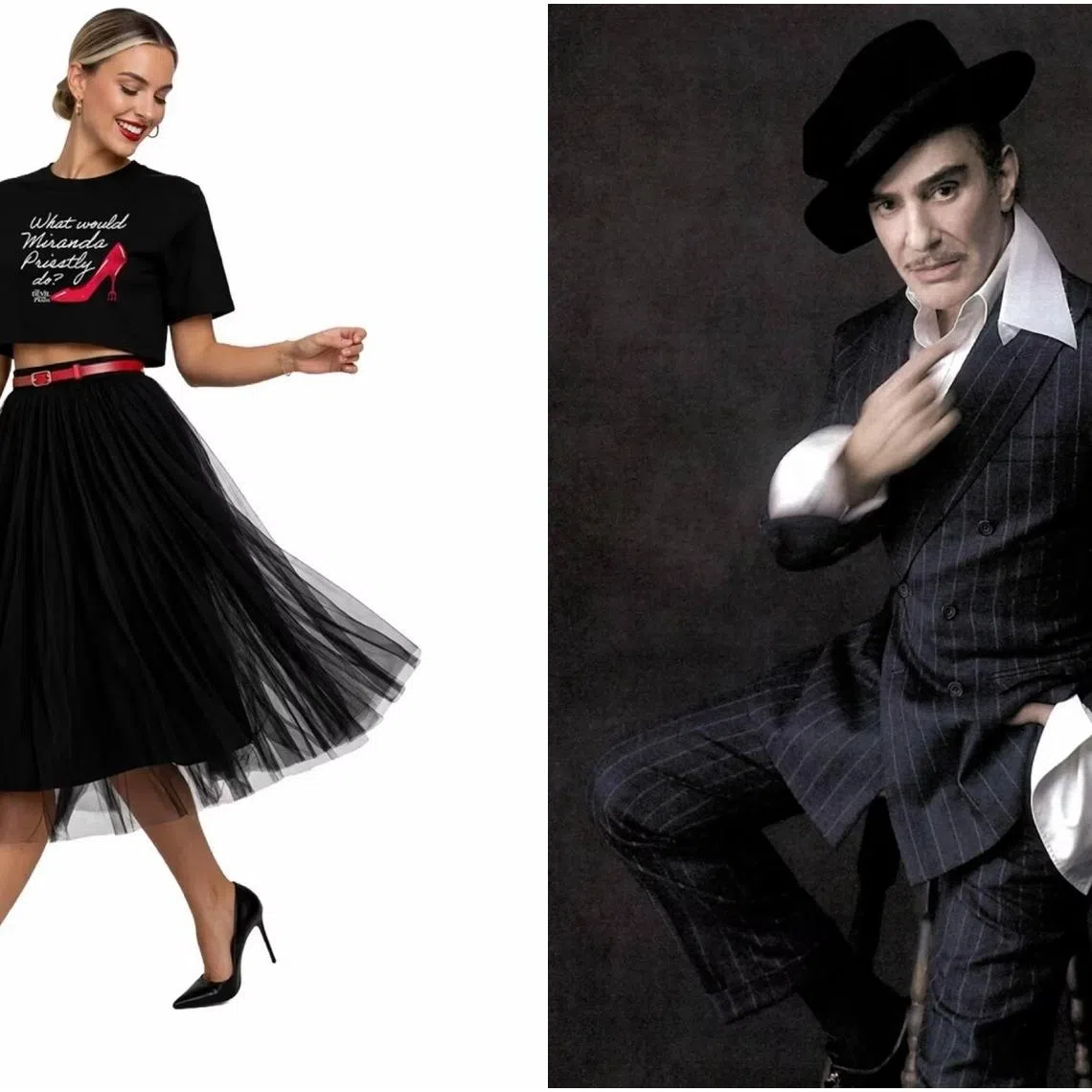 Target's The Devil Wears Prada collection (left) has drawn ire and outrage for everything it represents.