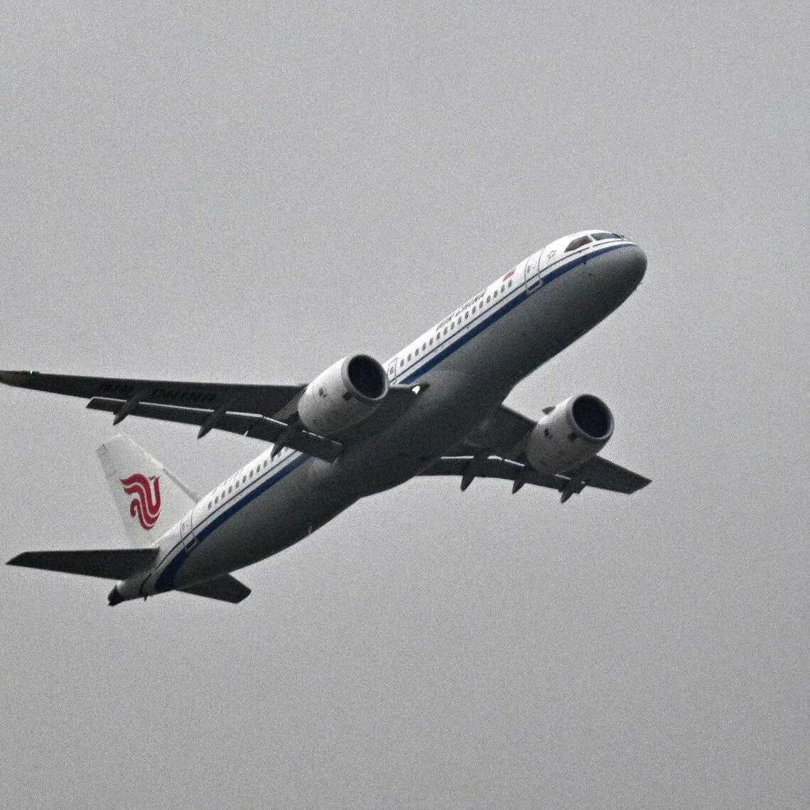 The C919 is made in China but sources components from countries including the United States.