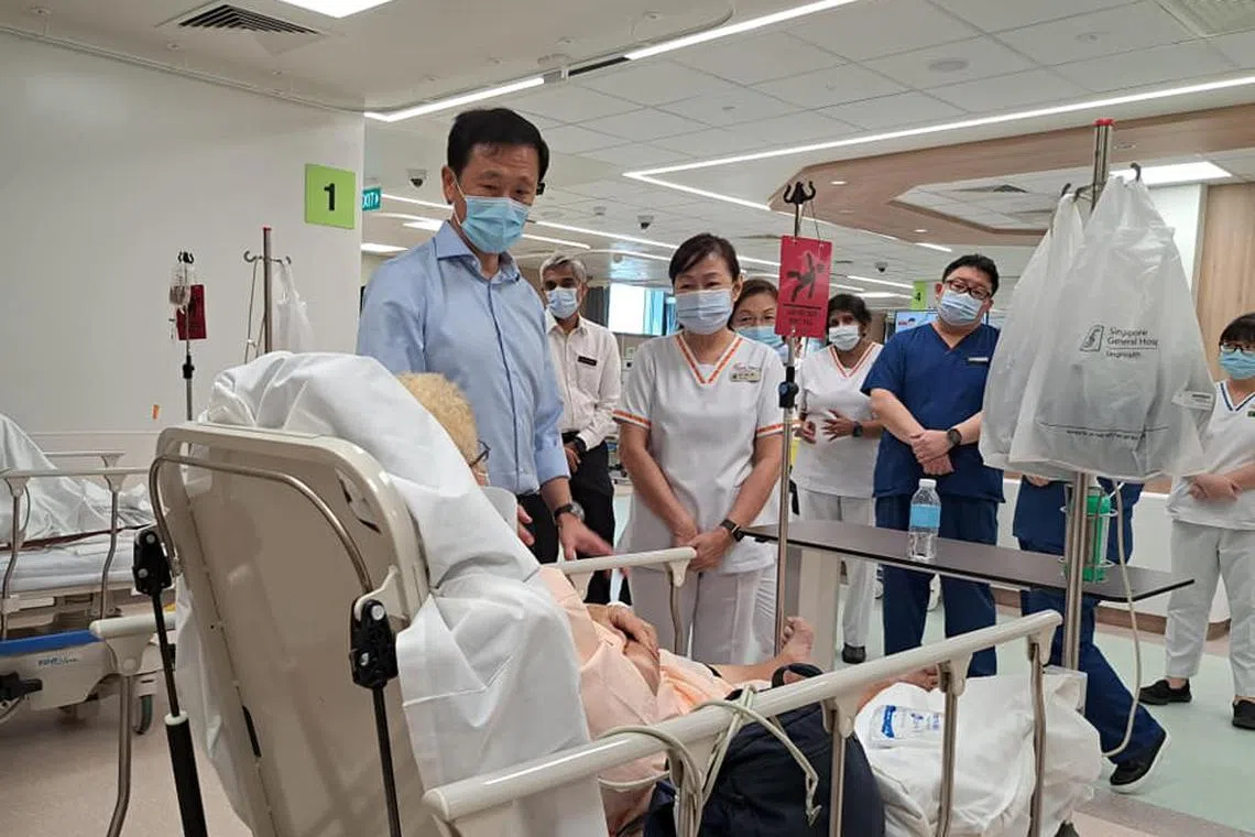 The wards serve patients who have been assessed to need immediate care but are not critically ill.