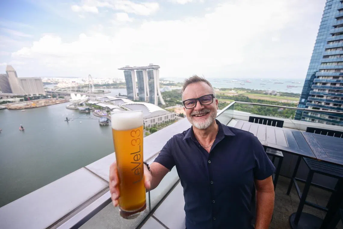 LeVeL33 founder Martin Bem says having a micro-brewery so high up poses creative challenges.