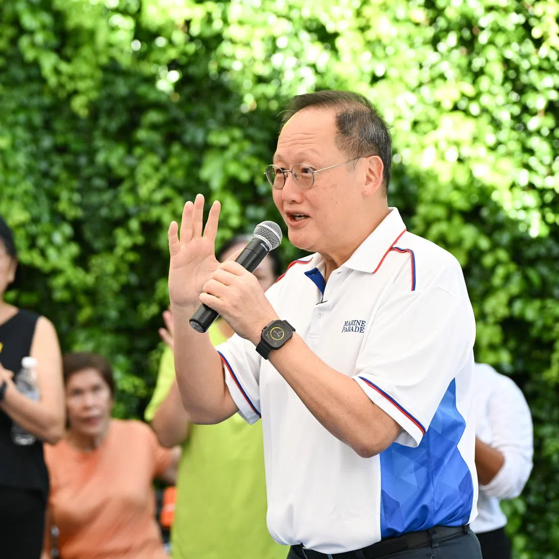 Manpower Minister and Marine Parade GRC MP Tan See Leng shared the plans with residents at a community brunch event at Koon Seng Park on April 12.