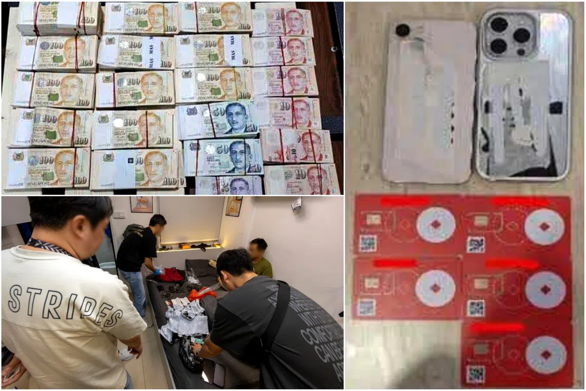 The six were among 11 suspects, including three women, arrested following simultaneous raids conducted at multiple locations on Aug 12.