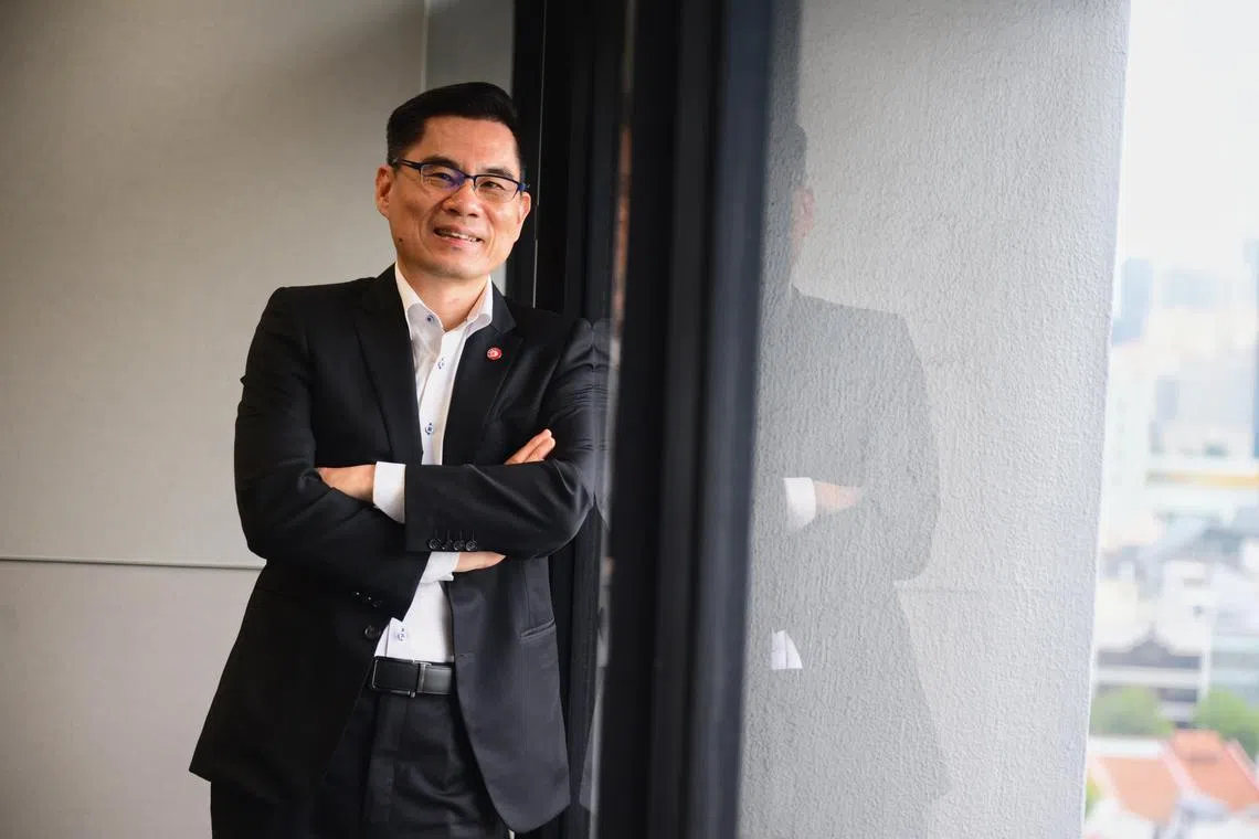 Mr Tan Teck Long, OCBC's head of global wholesale banking, on Oct 16. 

ST PHOTO: AZMI ATHNI