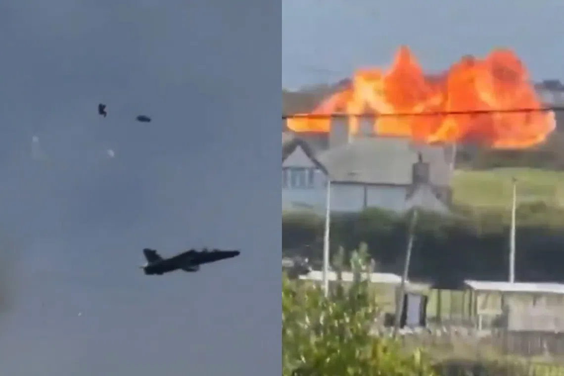 Air force fighter jet crashes on training exercise in Britain