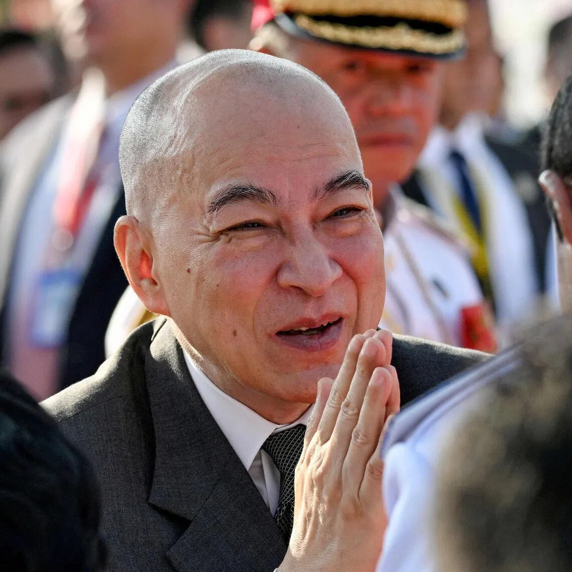 Chinese doctors were requiring Cambodia's King Norodom Sihamoni to stay in hospital for health monitoring.