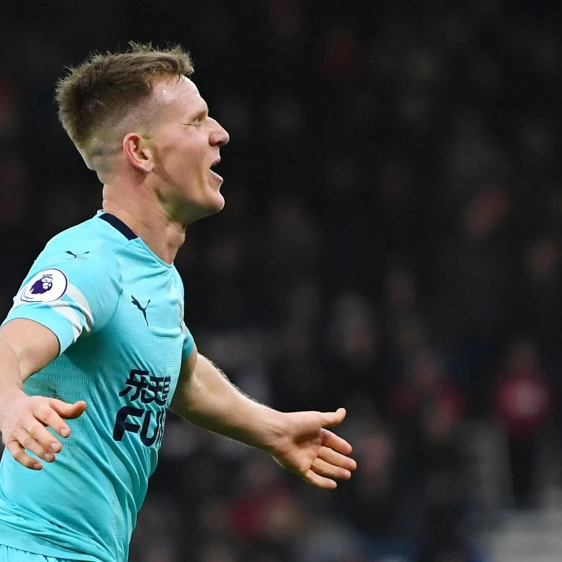 Soccer Football - Premier League - AFC Bournemouth v Newcastle United - Vitality Stadium, Bournemouth, Britain - March 16, 2019 Newcastle United's Matt Ritchie celebrates scoring their second goal REUTERS/Dylan Martinez