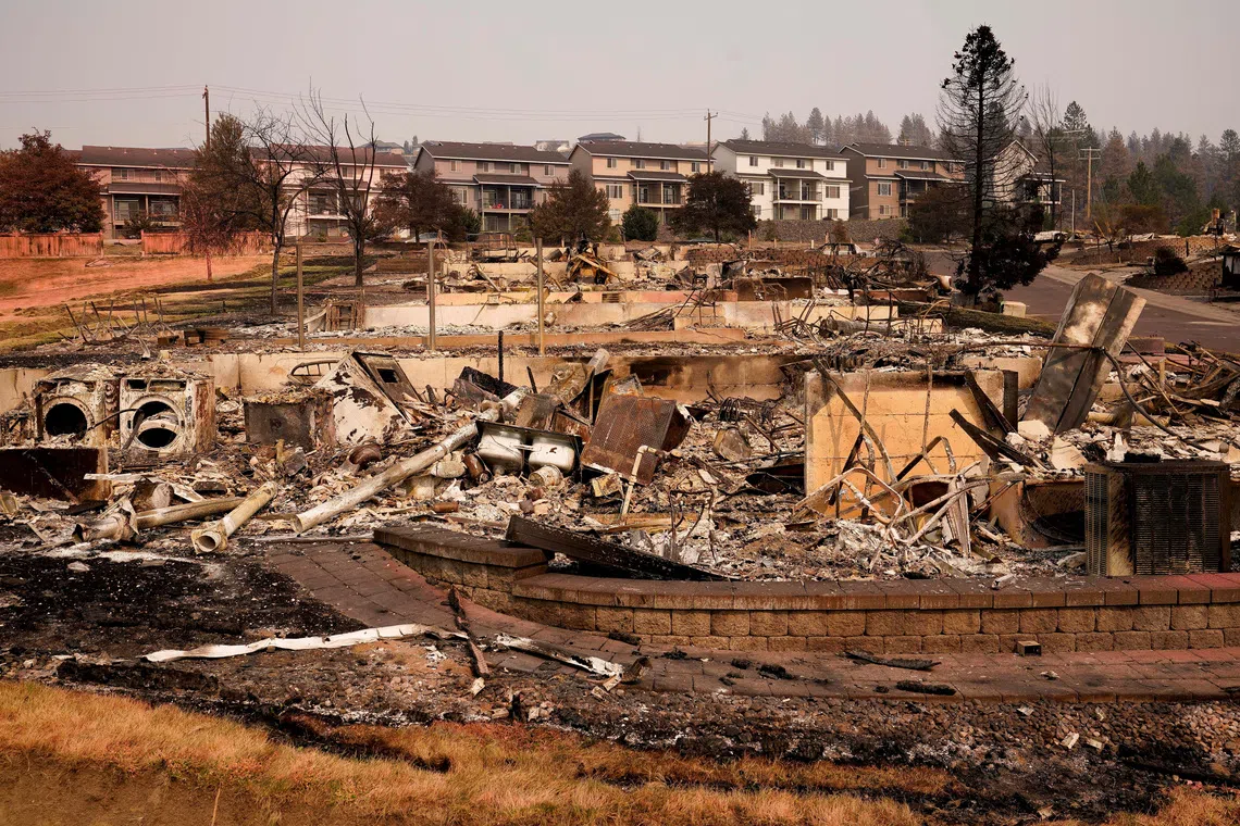 As of Aug 9, those fires had scorched 4,047ha and destroyed or heavily damaged more than 900 homes in and around Spokane.