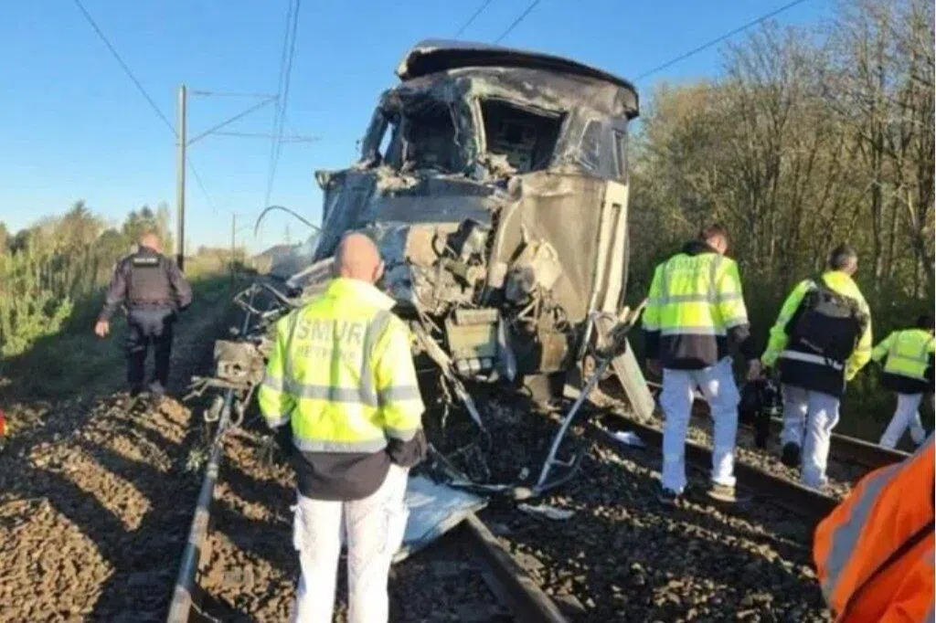 Train driver killed, two critically injured as French high-speed train collides with truck