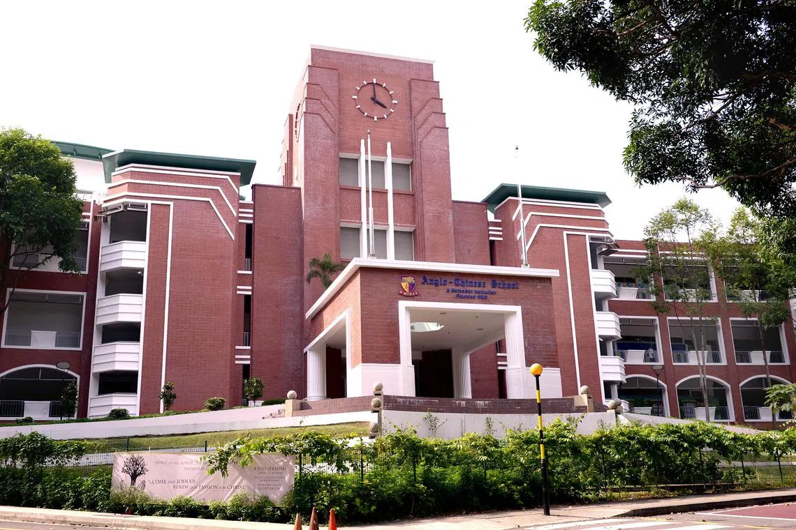 Anglo-Chinese School (ACS) at Barker Road on 26 June 2014.
