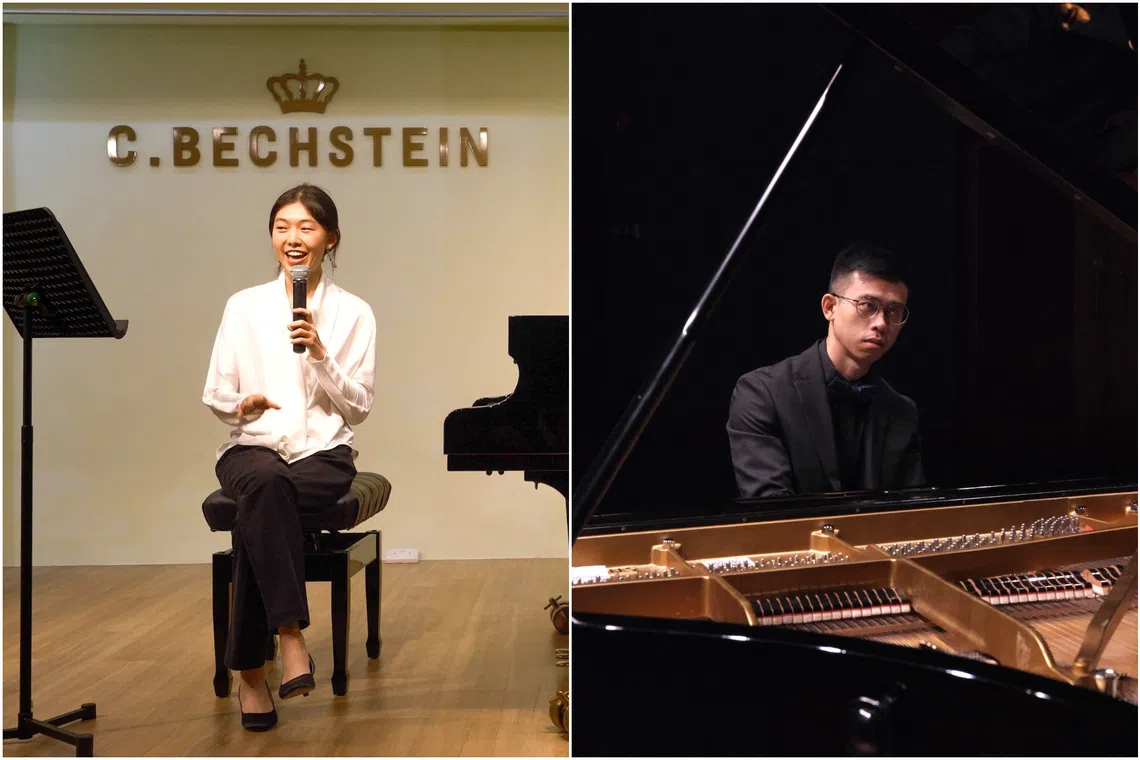 Singaporean pianist Cherry Ge (left) and Indonesia-born pianist Jeffrey Darmawan.