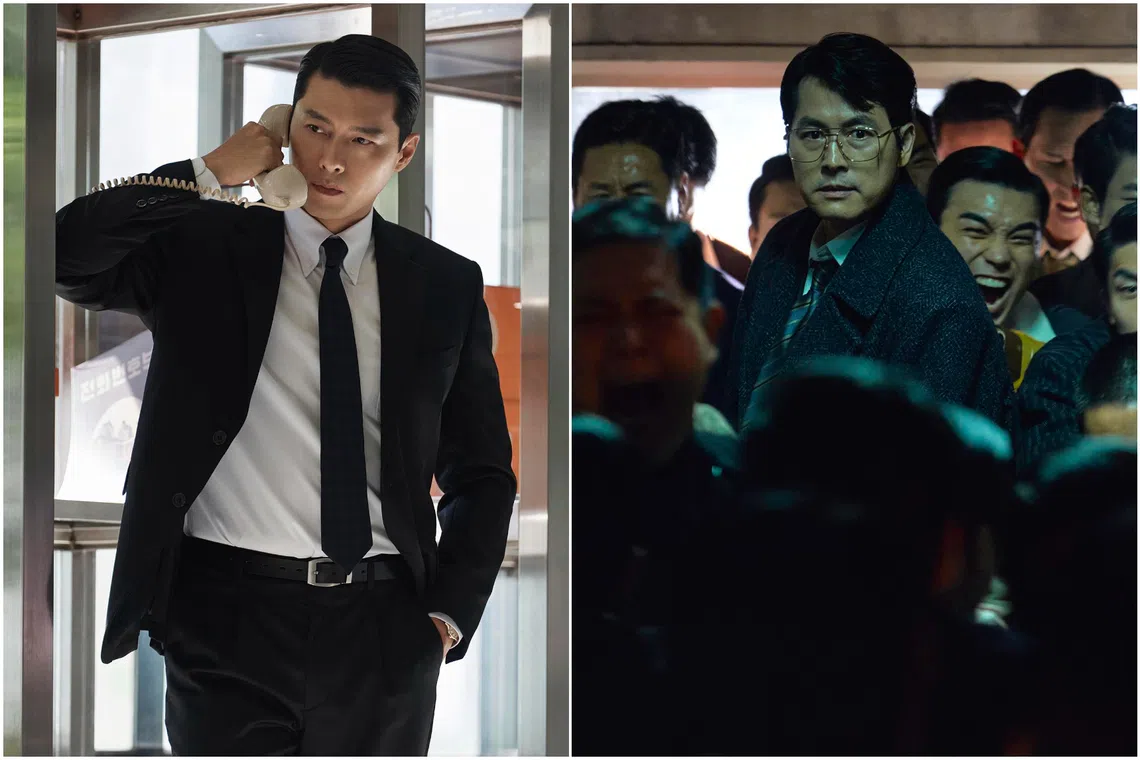 Hyun Bin (left) and Jung Woo-sung in Made In Korea.