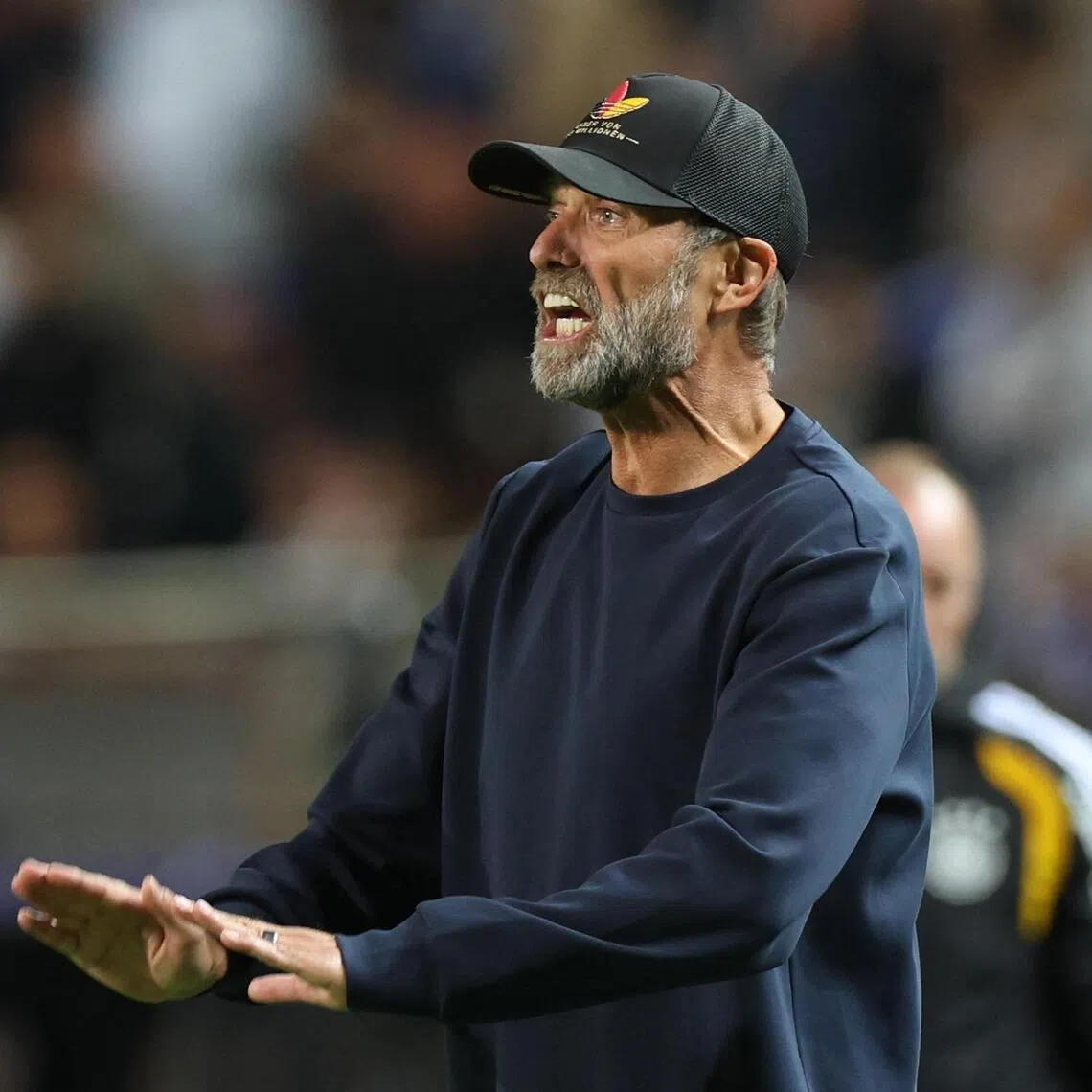 Germany coach Jurgen Klopp reacting during the 0-0 Nations League draw with Greece at Toumba Stadium in Thessaloniki, Greece, on Oct 4.