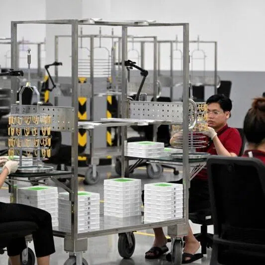 Workers craft jewellery at Pandora’s new manufacturing plant in Ho Chi Minh City . The country can afford a slower-growing economy but not a banking system under stress, says the writer.