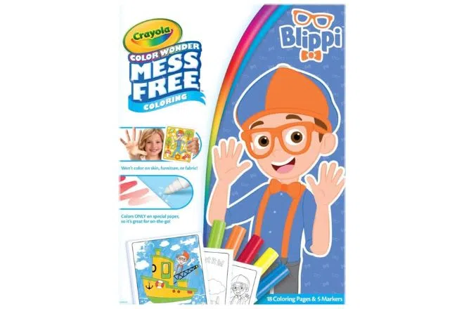 Crayola Blippi Color Wonder Mess Free Coloring