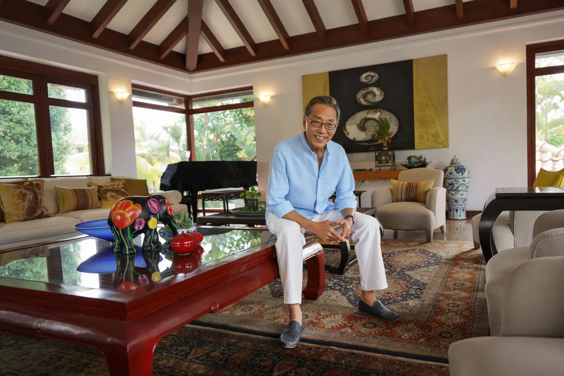 Ho Kwon Ping, founder of the Banyan Group, at his Bukit Timah home, on May 16, 2024.