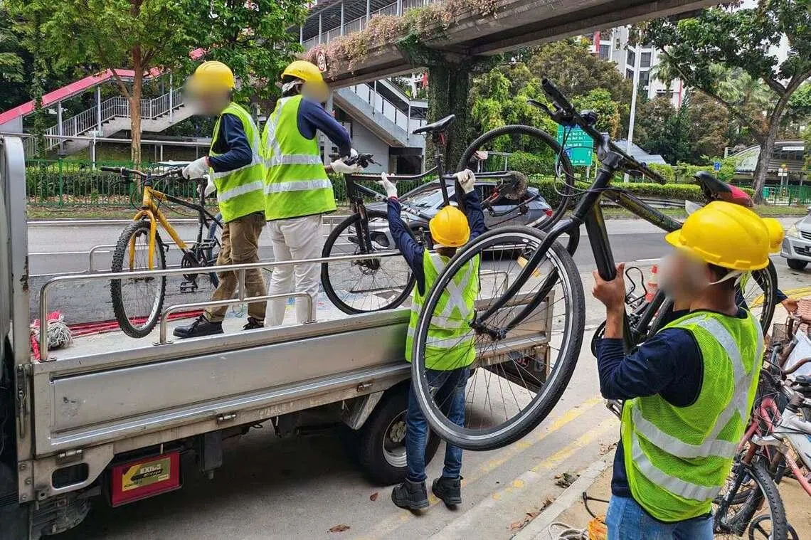 LTA said it is stepping up checks on indiscriminate bicycle parking and abandoned bicycles around key transport nodes.
