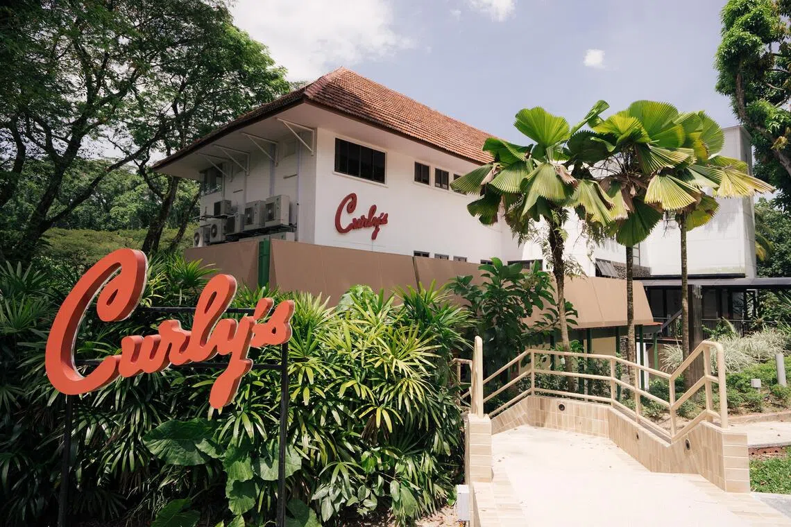 The 8,000 sq ft Curly's in Dempsey includes a pet-friendly outdoor dining area and edible garden. 