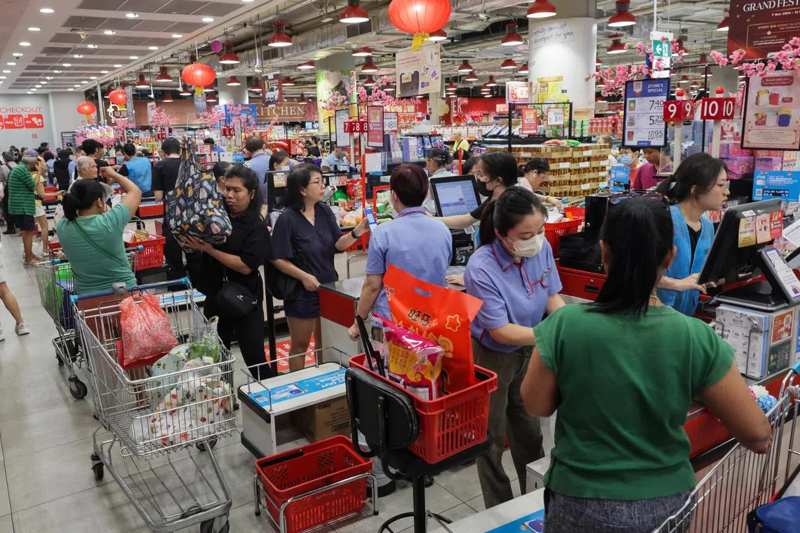 On Jan 27, six FairPrice Xtra stores will extend their operating hours to 2am, while 68 other stores will remain open for 24 hours.
