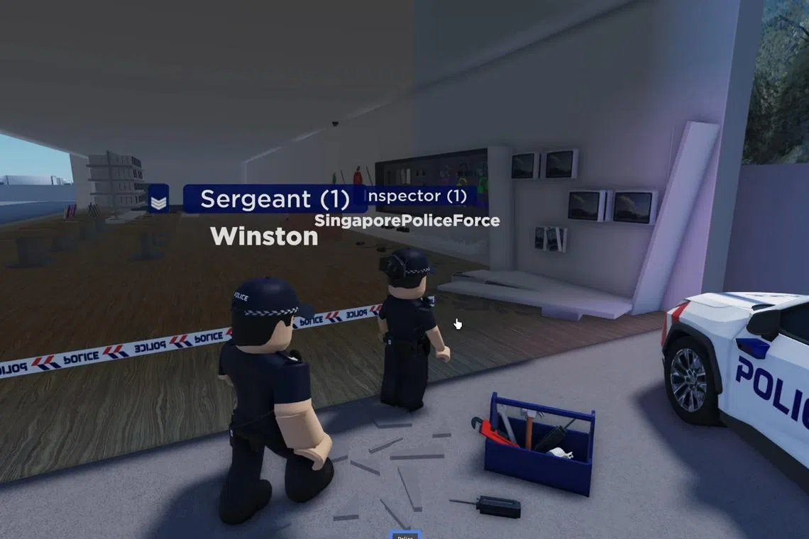 Players role-play as law enforcement officers in the Mata-verse.