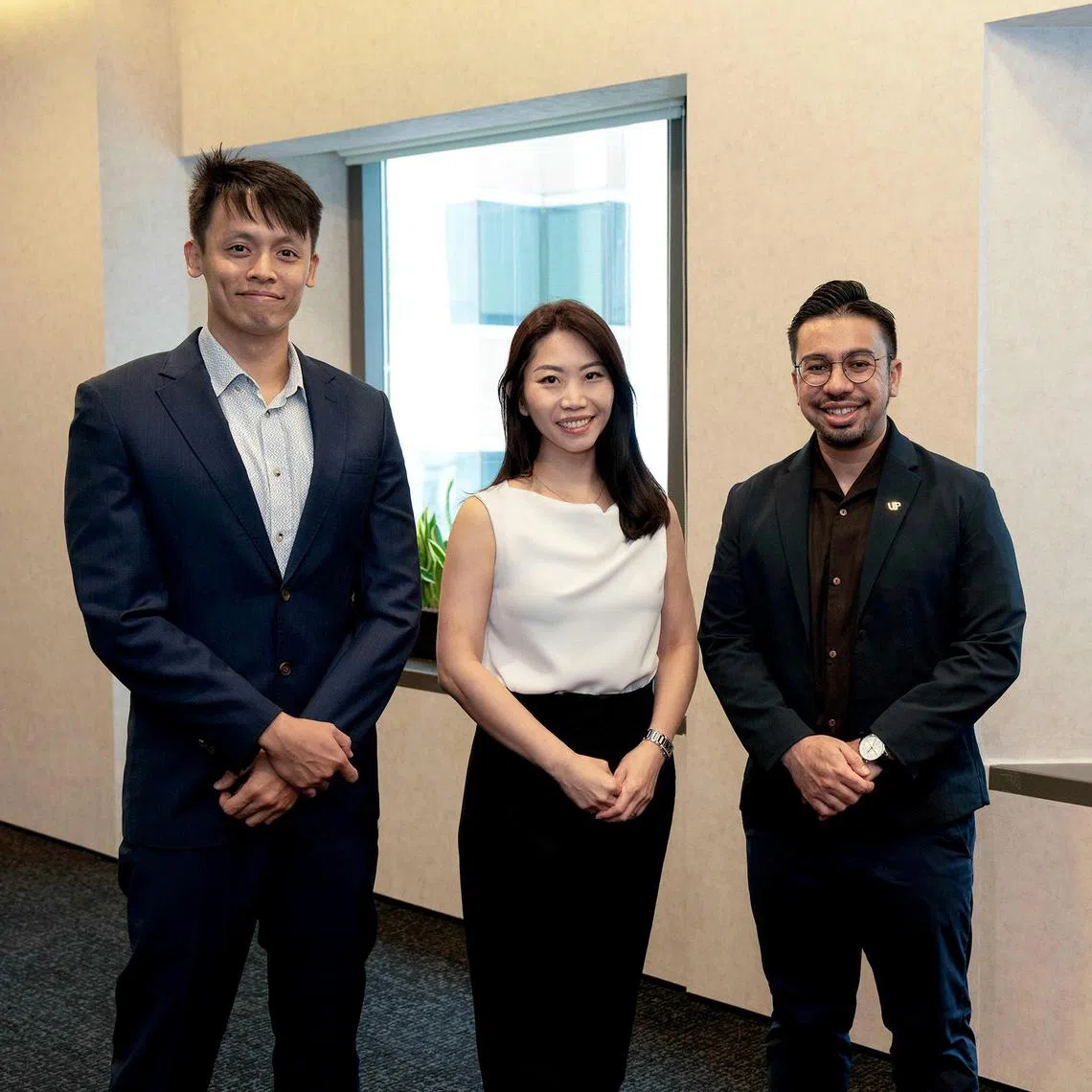 (From left) Westpoint Transit director Lionel Lee, OCBC head of middle market and services, global commercial banking Anna Chang, and Unearthed Group founder Adam Piperdy.