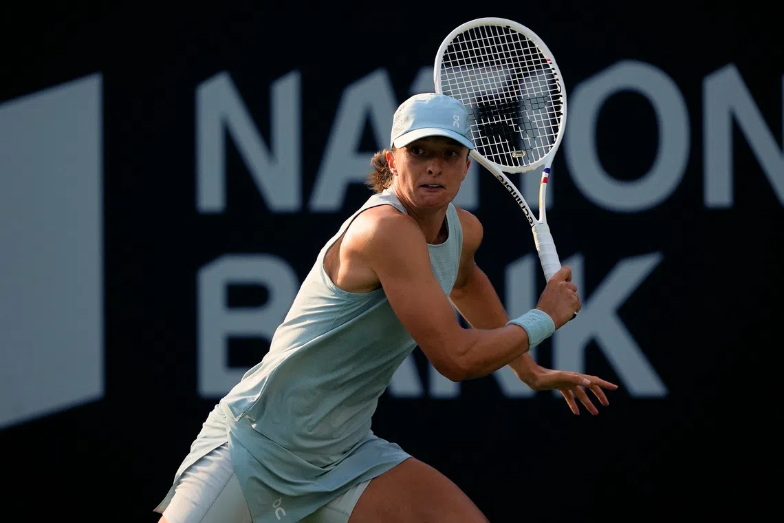 Iga Swiatek is bidding for her first major title of the year at the US Open.