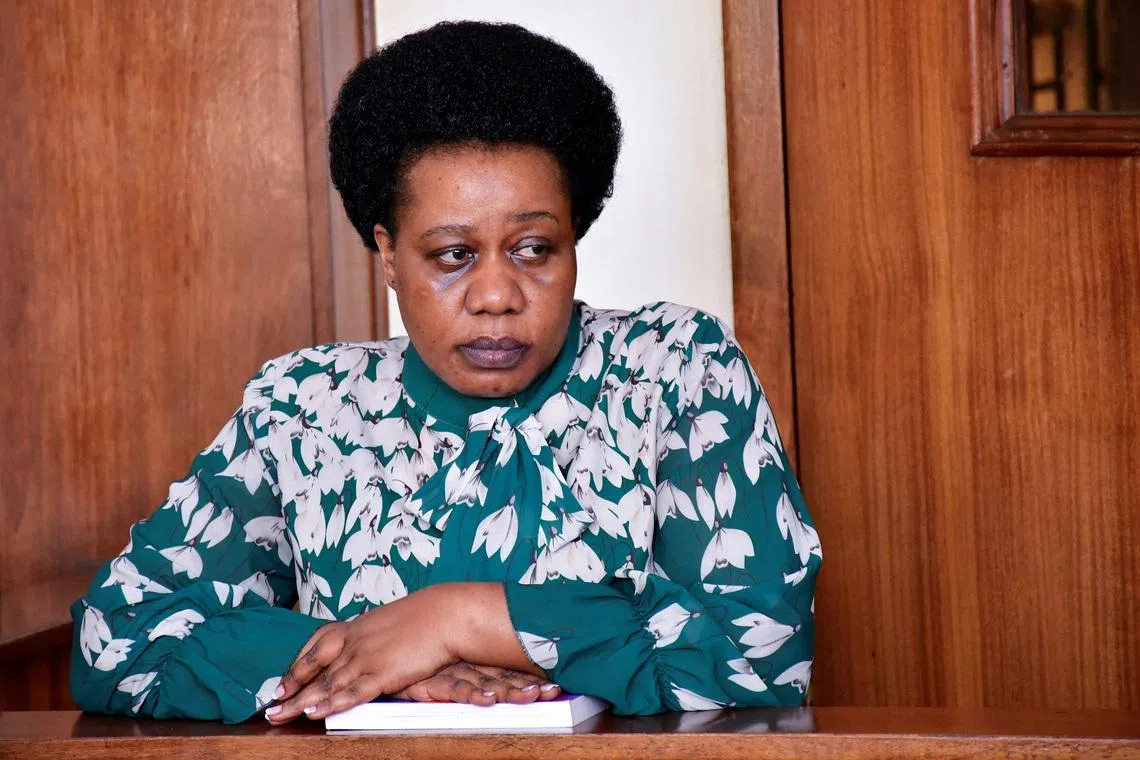 Ugandan human rights activist and executive director of the Centre for Constitutional Governance (CCG), Sarah Bireete, critical of a range of government actions including what the opposition says are illegal detentions and torture of its supporters, stands in the dock at the Chief Magistrates' court, along Buganda road in Kampala, Uganda, January 2, 2026. REUTERS/Abubaker Lubowa