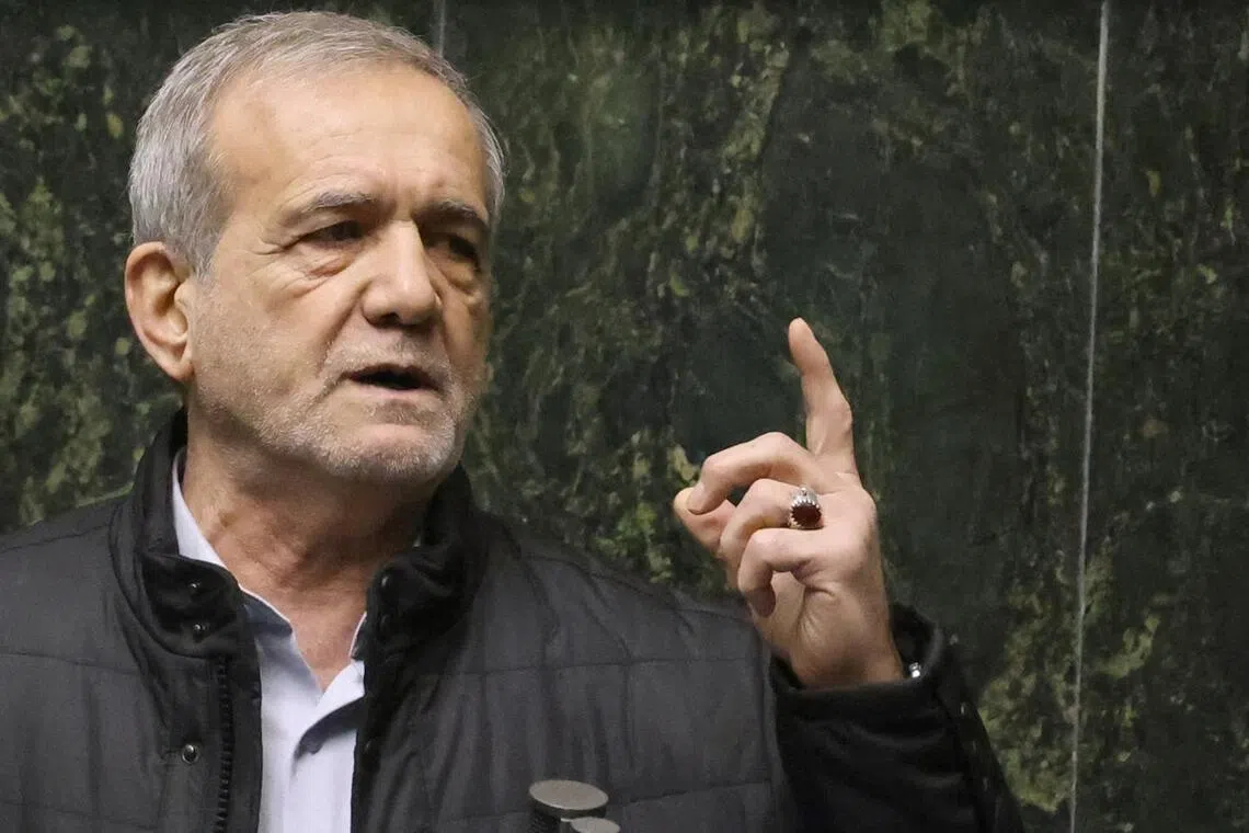 Iran's President Masoud Pezeshkian said US actions constitute war crimes and said US is being influenced by Israel. 