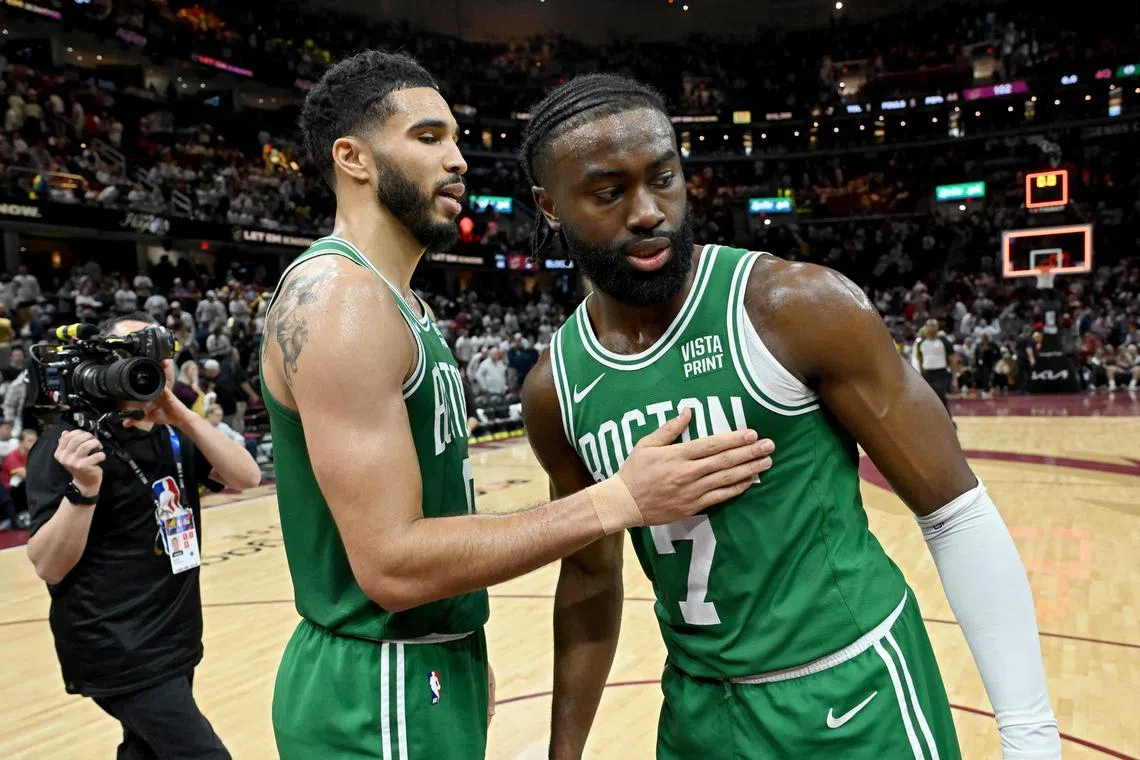 Boston Celtics star duo Jayson Tatum and Jaylen Brown will be hoping to lead their team to the NBA Finals.