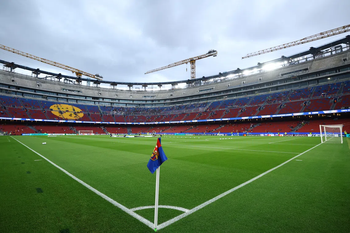 Soccer Football - UEFA Champions League - FC Barcelona v Feyenoord - Spotify Camp Nou, Barcelona, Spain - September 9, 2026 General view inside the stadium before the match REUTERS/Albert Gea