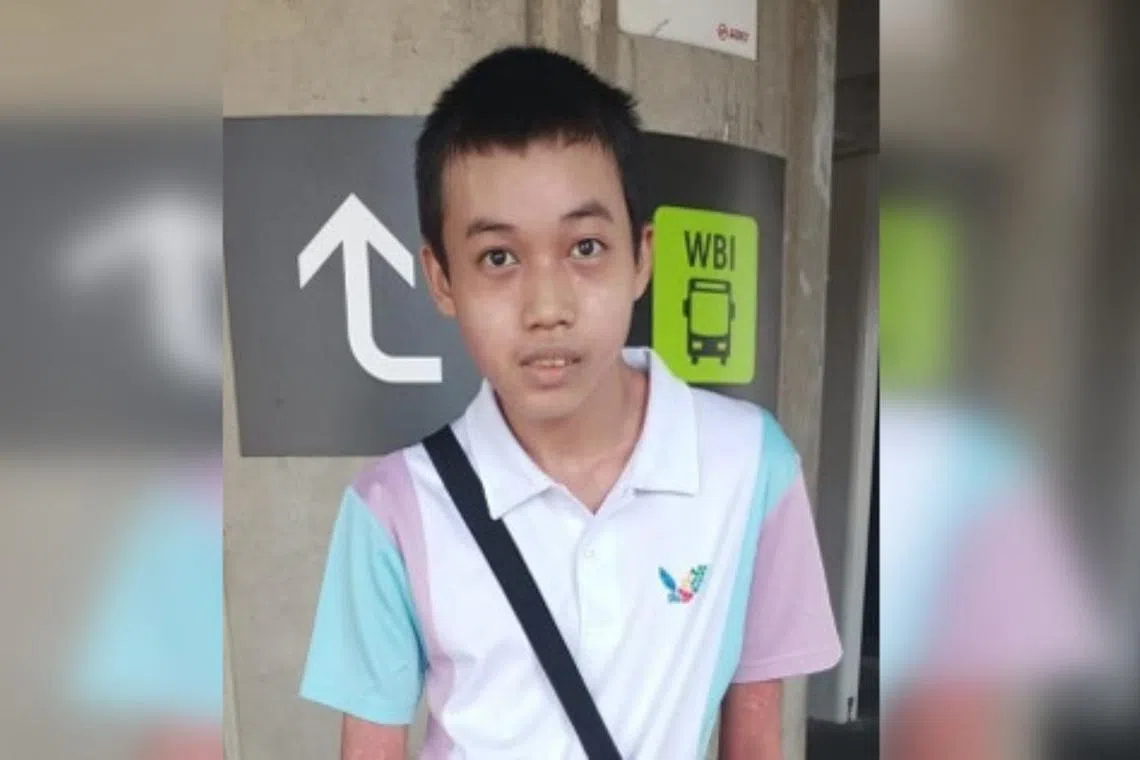 Boey Xiang Le was last seen in the vicinity of Block 10 Buangkok View on Feb 19 at 11.33am.