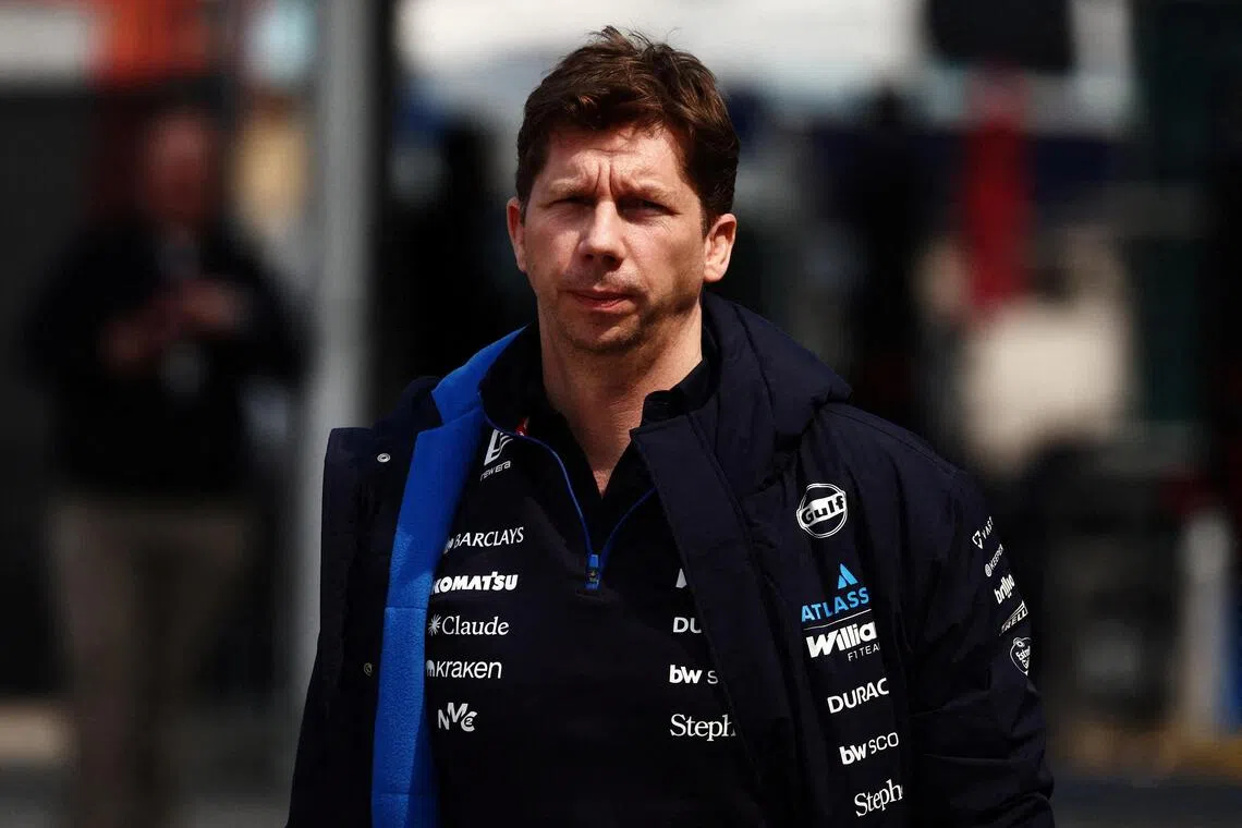 Williams team prinicpal James Vowles before the Chinese Grand Prix at the Shanghai International Circuit on March 15.