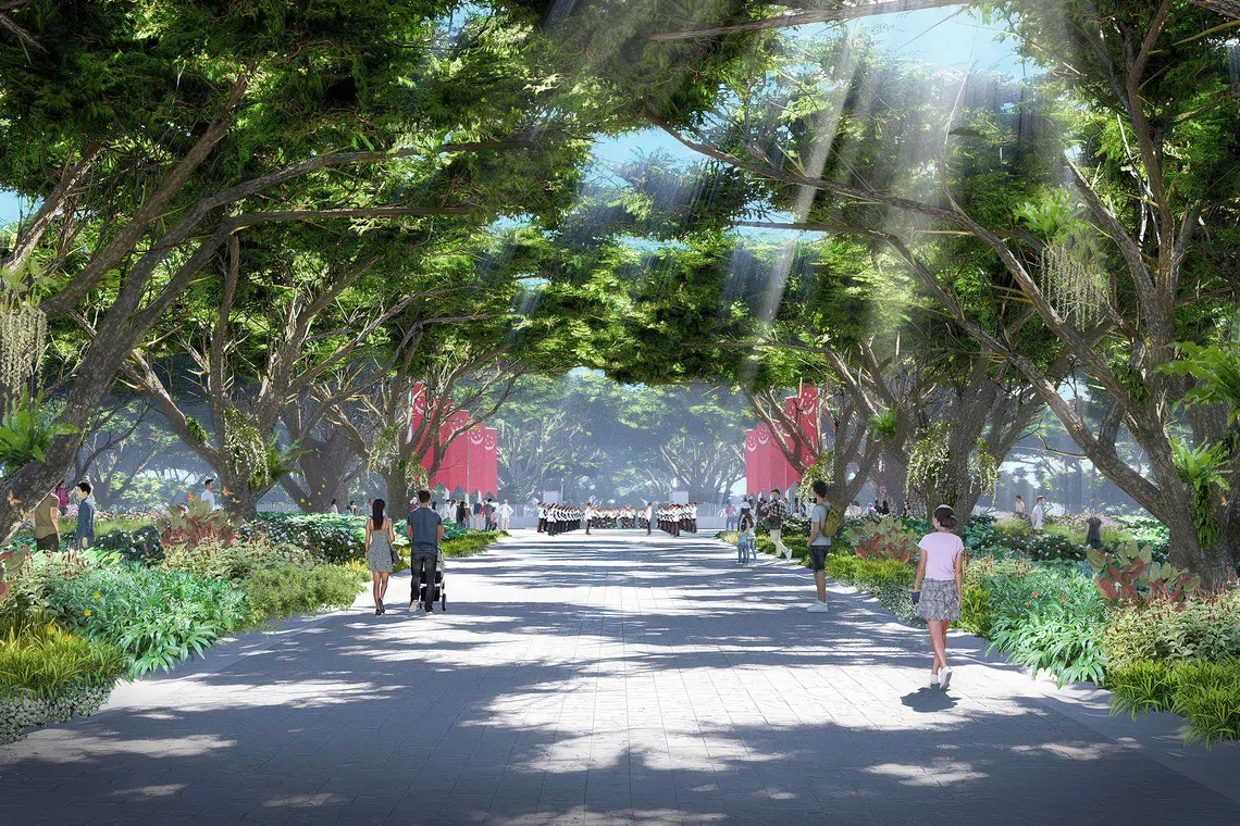 An artist’s impression of the potential Ceremonial Driveway.