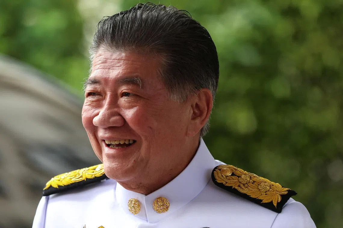 FILE PHOTO: Thailand’s Deputy Prime Minister and Commerce Minister Phumtham Wechayachai arrives at the government house before a royal audience ceremony to swear the oath of allegiance in Bangkok, Thailand, September 5, 2023. REUTERS/Athit Perawongmetha/File Photo