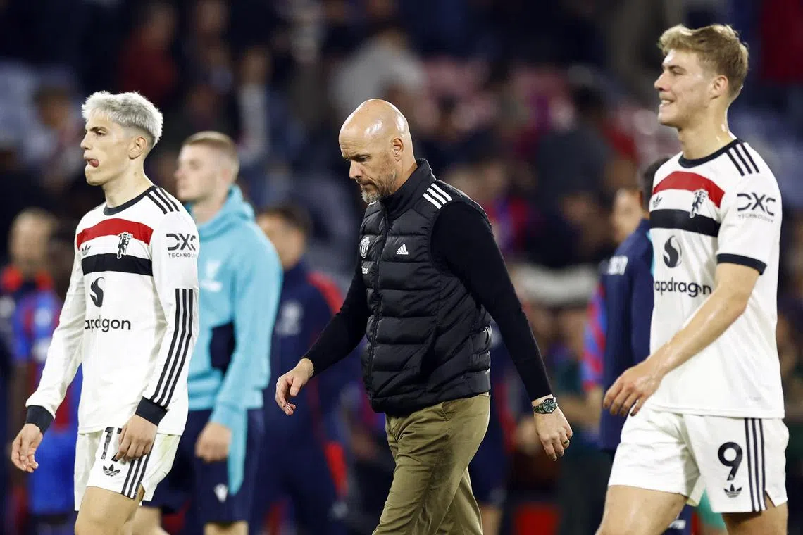 Manchester United manager Erik ten Hag and his players are seeking to bounce back from a 0-0 draw with Crystal Palace in the Premier League.