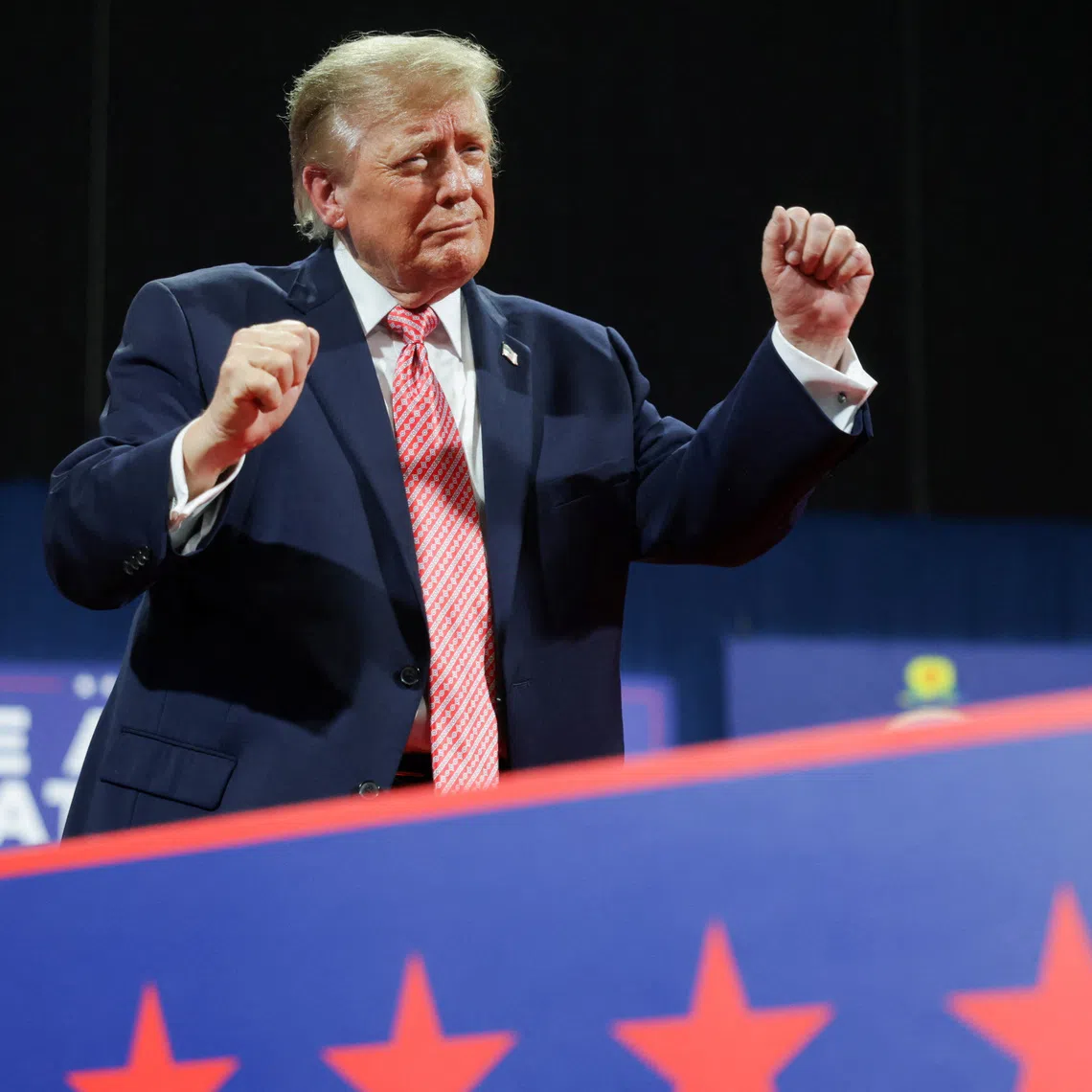 US President Donald Trump pointed to widespread protests in France as a scenario that could erupt in the United States unless Republicans win. He provided no evidence.