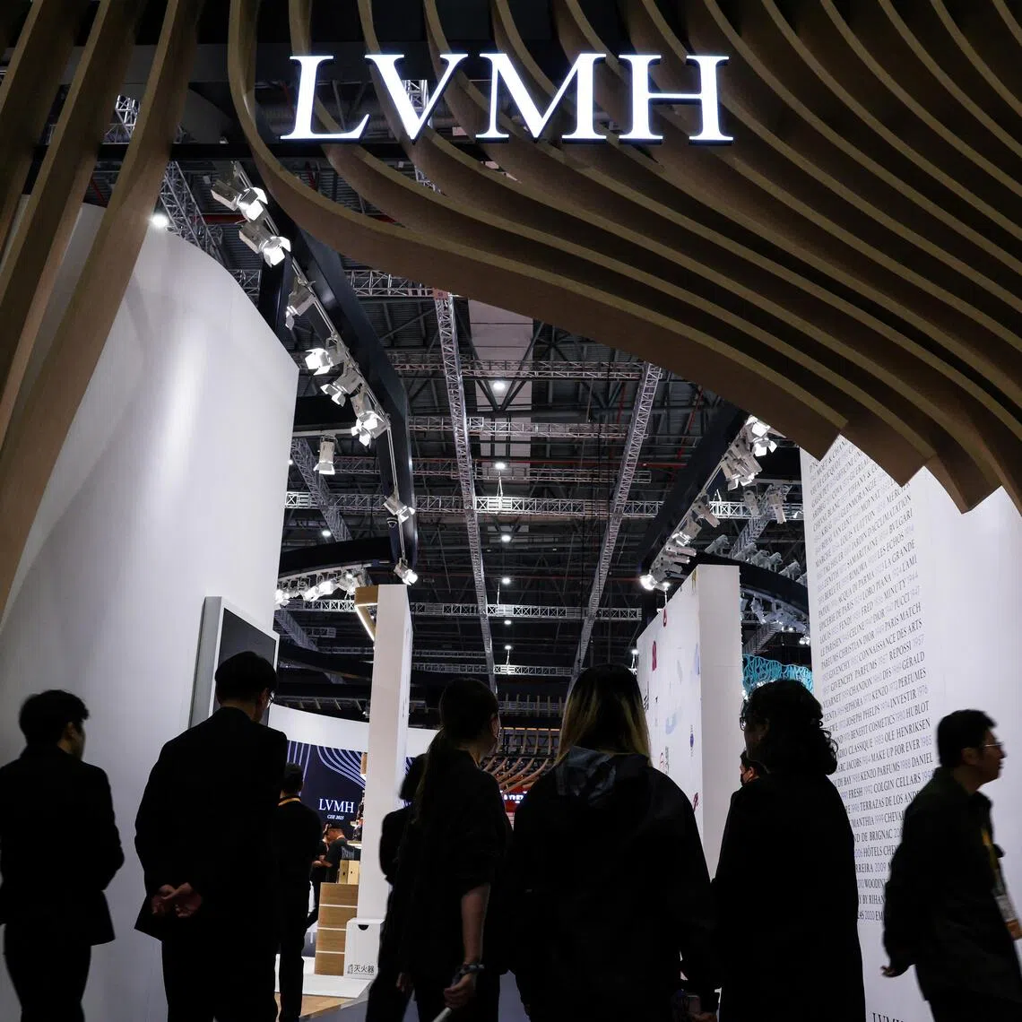 The LVMH company booth at the 8th China International Import Expo in Shanghai, China, on Nov 5. 